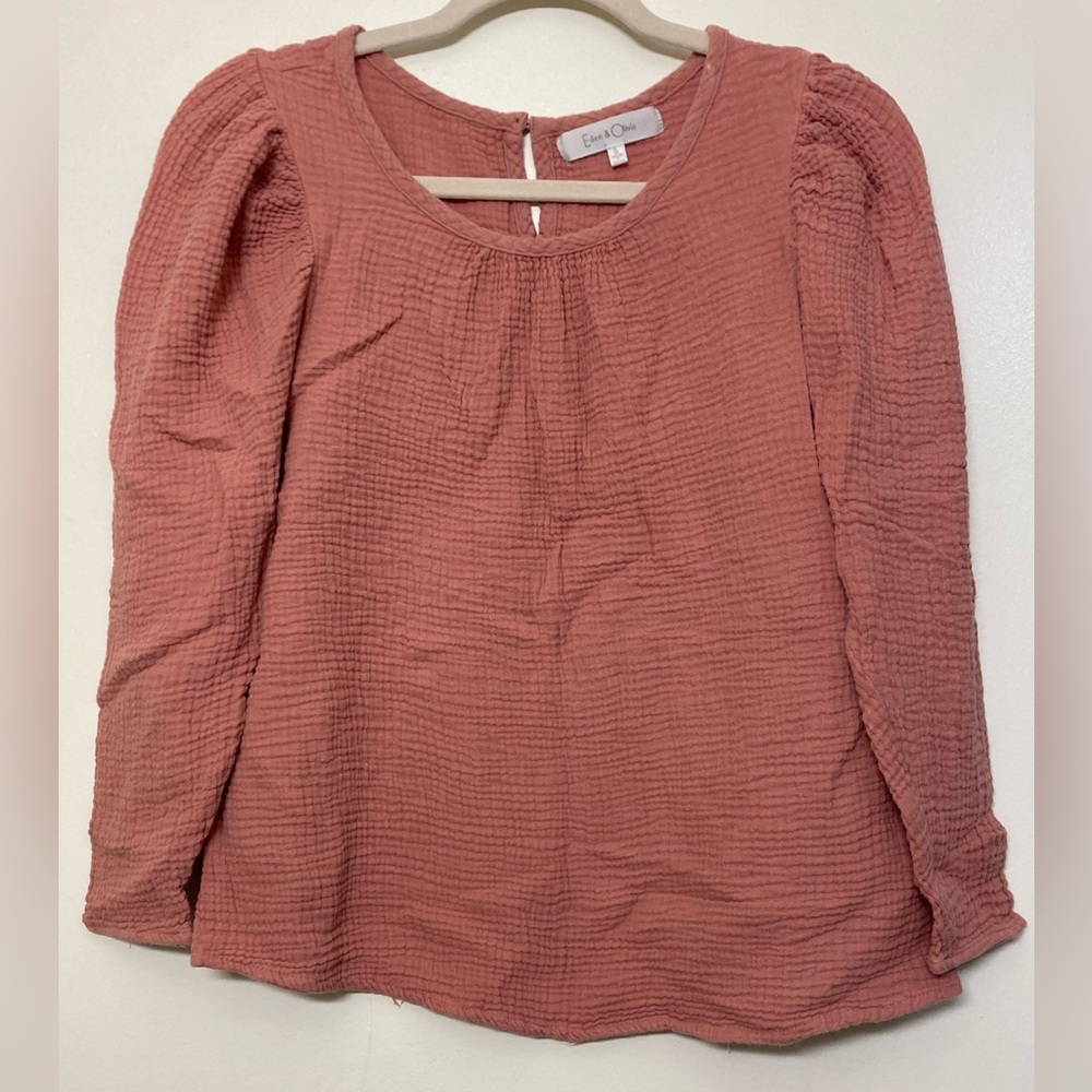 Anthropologie Eden & Olivia Dusty Salmon Blouse!
